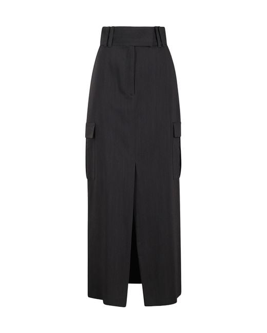 IRO Black Belt-Loop Skirt