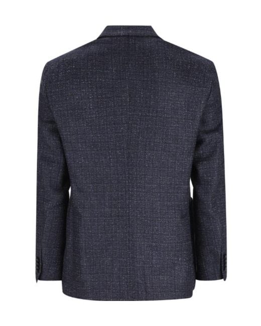 Tagliatore Blue Long-Sleeve Blazer for men