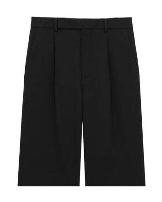Saint Laurent Black Grained Bermuda Shorts for men