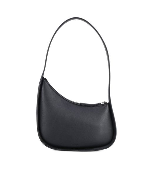 The Row Black Logo Shoulder Bag