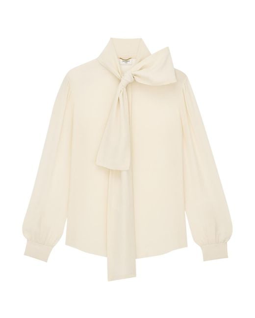 Saint Laurent Natural Translucent Shirt