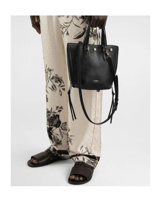 Dolce & Gabbana Black Atene Tempesta Shopping Bag for men