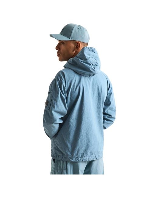 C P Company Blue Hooded Jacket for men