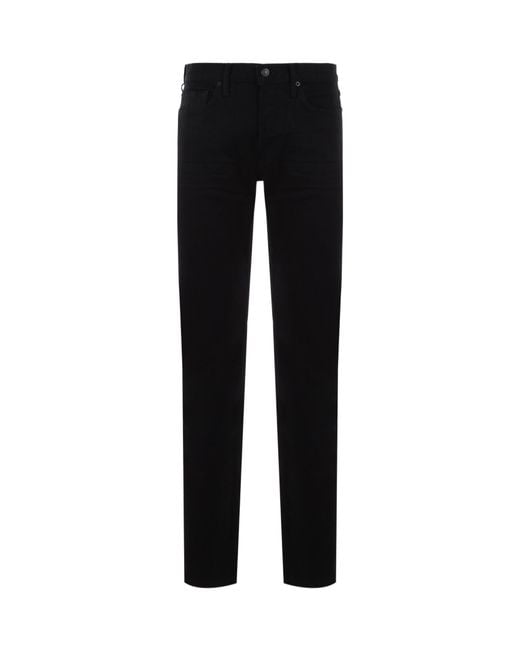Tom Ford Black Mid -Rise Slim-Fit Jeans for men