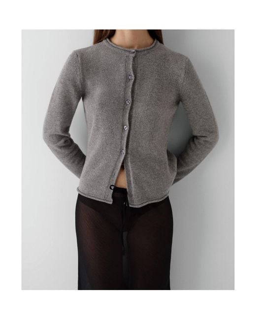 GIMAGUAS Gray Cometa Button-Up Cardigan