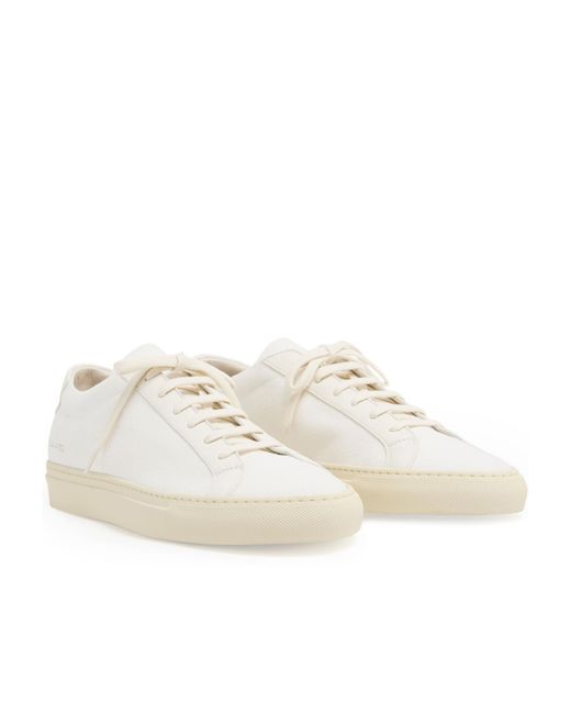 Common Projects White Lace-Up Low-Top Sneakers for men