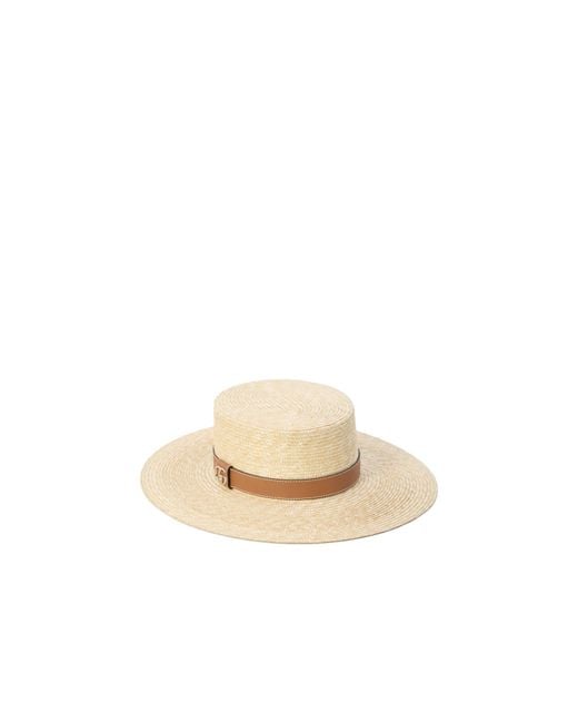 Gucci White Logo Plaque Woven Hat