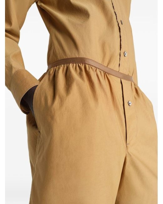 Lemaire Natural Elastic Waist Shorts