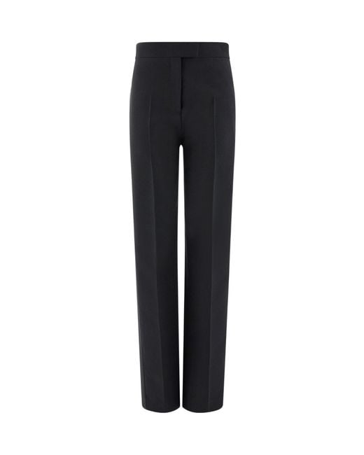 Ferragamo Black Ferragamo High Waist Tailored Trousers