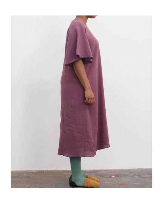 Baserange Purple Loose Dress
