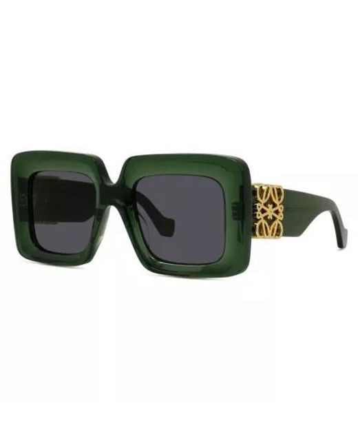 Loewe Green Square Frame Sunglasses for men