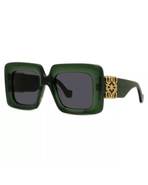 Loewe Green Square Frame Sunglasses for men