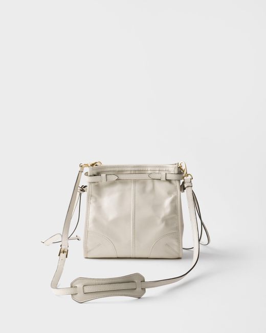 Prada Natural Bonnie Leather Mini Shoulder Bag