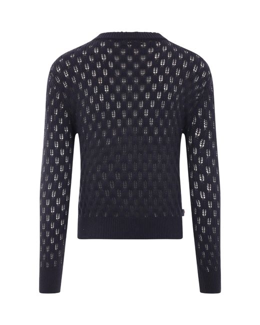 NAMACHEKO Blue Round Neck Sweater for men