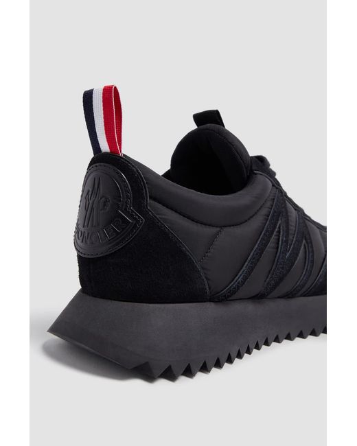 Moncler Black Pacey Lace-Up Trainers for men