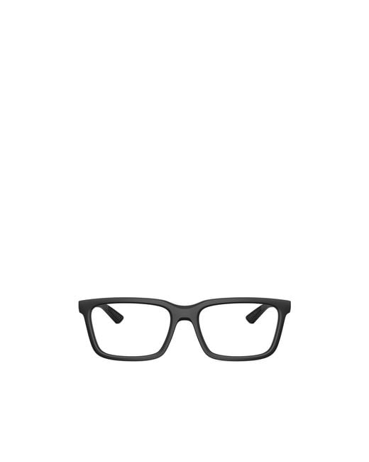 Prada Linea Rossa White Prada Eyewear Linea Rossa Rectangle Frame Glasses for men
