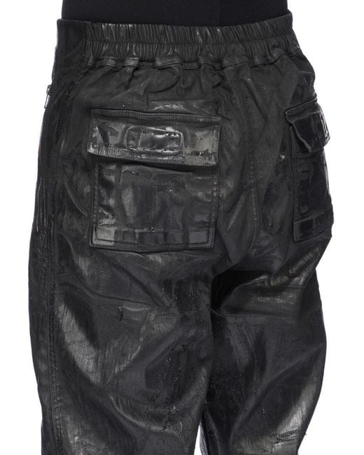 Rick Owens Black Megacrust Stretch Denim for men