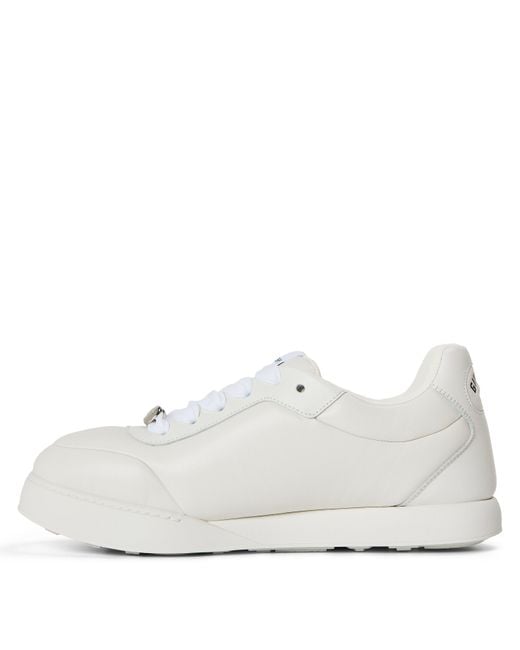 Givenchy White Solid Color Sneakers for men
