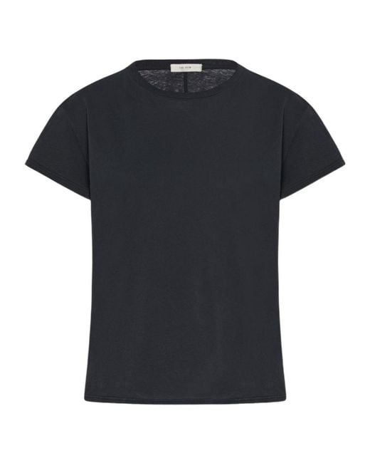 The Row Black Tori Crewneck T-Shirt