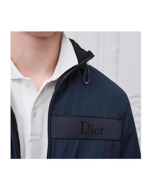 Dior Blue Hooded Jacket for men