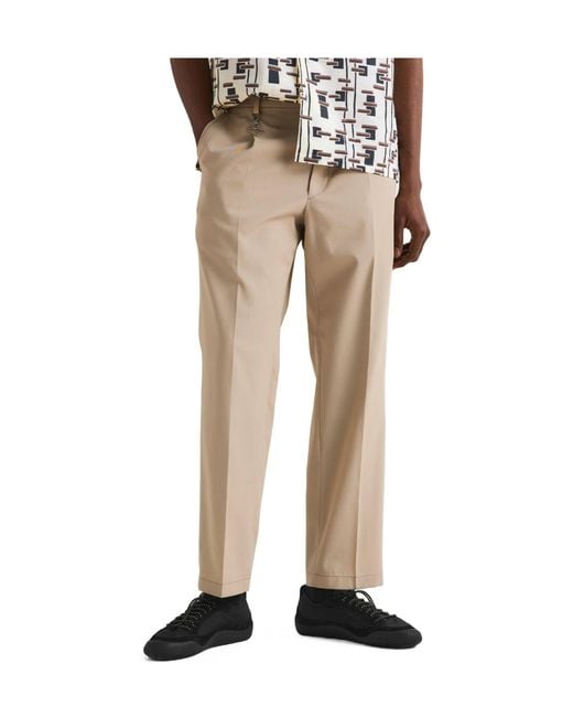 Prada Natural Classic Straight-Leg Pants for men