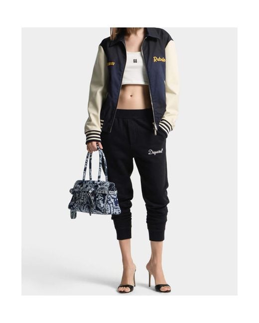 DSquared² White D2 Logo Embroidered Tank Top