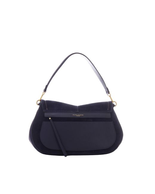 Gianni Chiarini Blue Helena Large Shoulder Bag