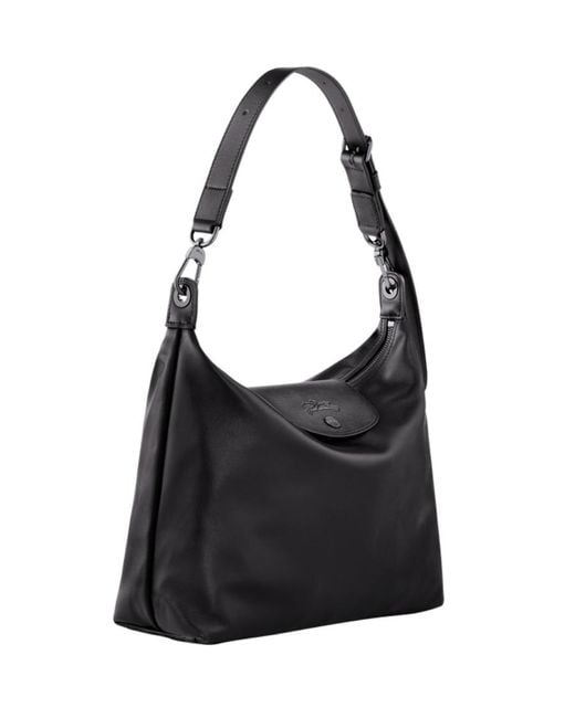 Longchamp Black Le Pliage Xtra Medium Hobo Bag