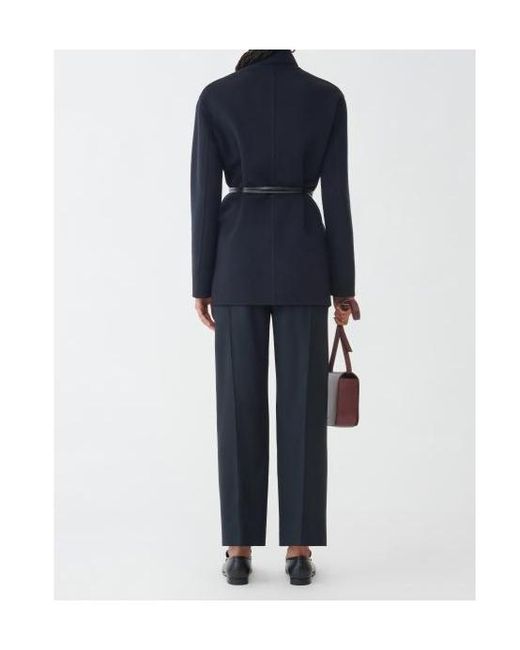 Fabiana Filippi Blue Long-Sleeved Coat
