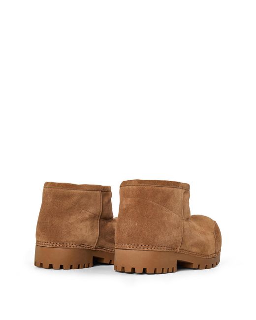 Balenciaga Brown Alaska Fur Boots