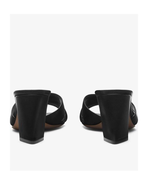 Paris Texas Black Dafne Crossover Strap Mules