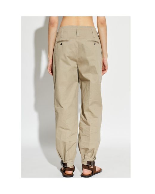 Moschino Natural Strap Detail Pants