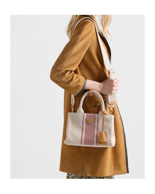 Prada Pink Jardinière Small Tote Bag