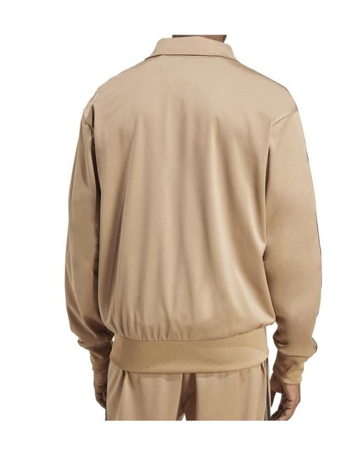 Adidas Originals Natural Standcollar Fullzip Track Jacket for men