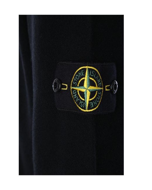 Stone Island Blue Compass Patch Crewneck Jumper for men