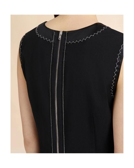 Marni Black Wool Inside-Out Dress