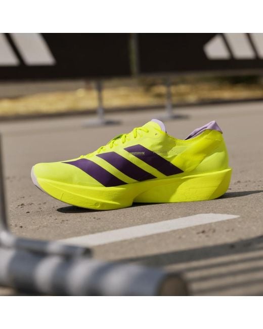 Adidas Yellow Adizero Takumi Sen 11 Sneakers for men