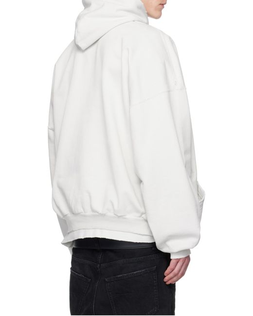 パーカー・フーディ BALENCIAGA '3B Liquefied' hoodie White Balenciaga 3B Liquified Hoodie | White | FARFETCH BE