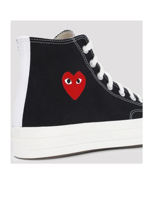 COMME DES GARÇONS PLAY Black Play High-top Sneakers for men