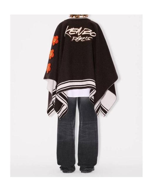 KENZO Black X Futura 2000' Poncho for men