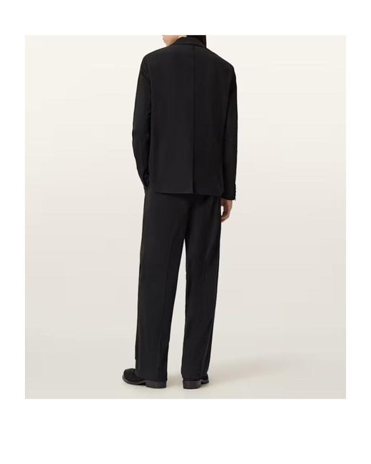 AllSaints Black Rebel Loose Fit Trousers for men