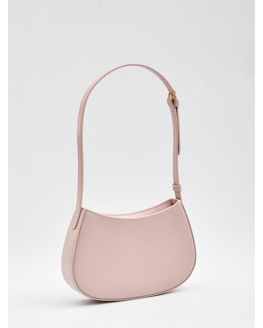 Céline Pink Tilly Medium Leather Shoulder Bag