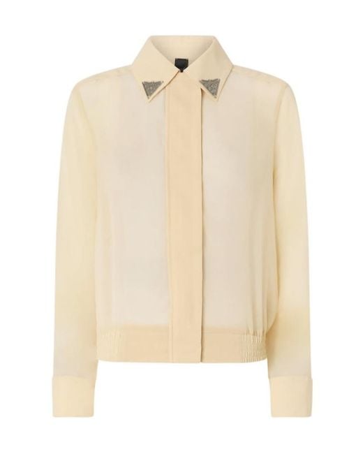 Pinko Natural Semi-Sheer Shirt