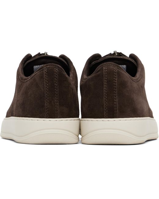 Lanvin Brown Dbb1 Zipped Sneakers for men