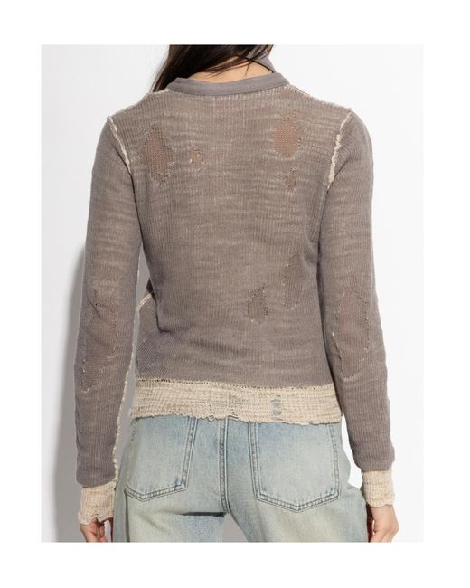 DIESEL Gray M-Dracarina Jumper