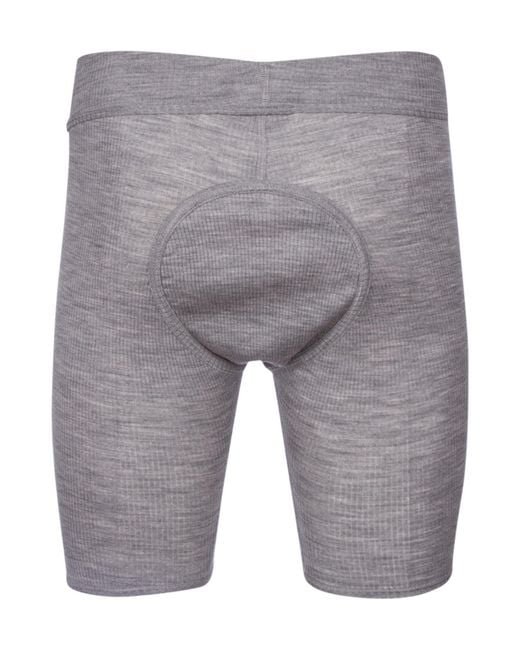 Dior Gray Homme Logo Patch Ribbed Shorts for men