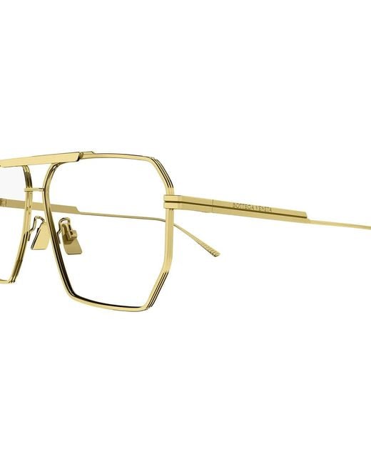 Bottega Veneta White Eyewear Pilot Frame Sunglasses