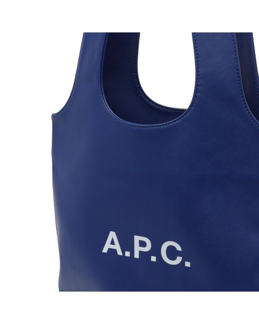 A.P.C. Blue Ninon Small Top Handle Bag