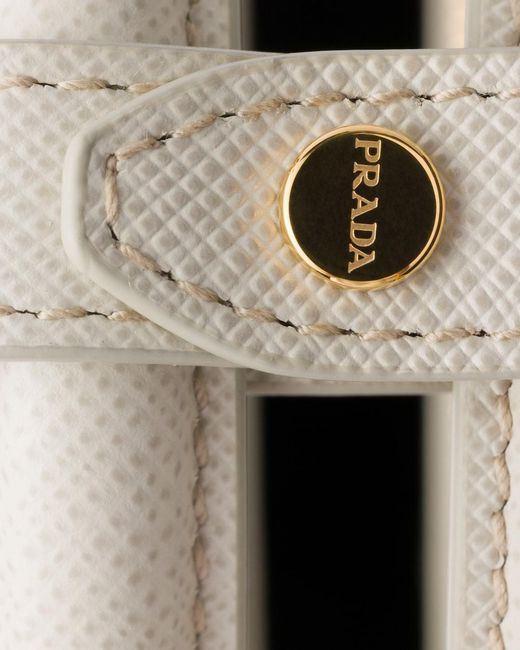 Prada Natural Galleria Medium Saffiano Leather Bag