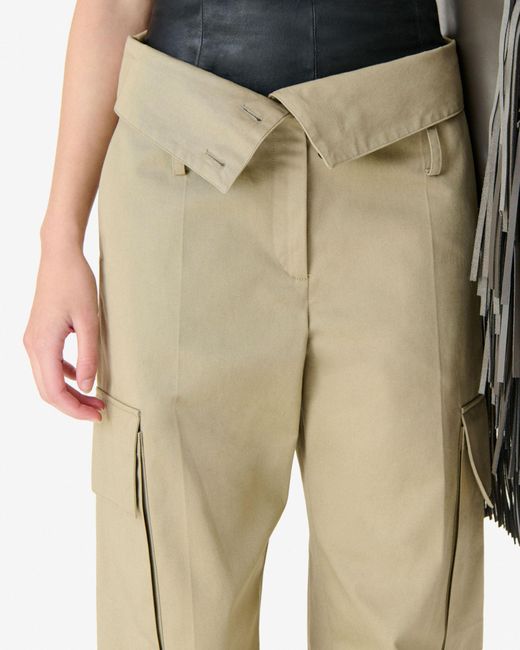 IRO Natural Indra High Waist Cargo Trousers